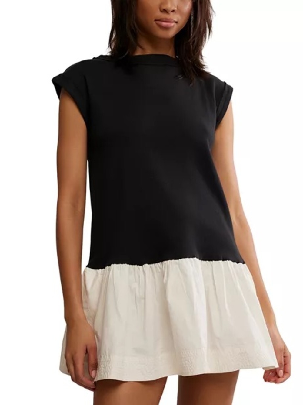 Free People Enya Mixed Media Minidress